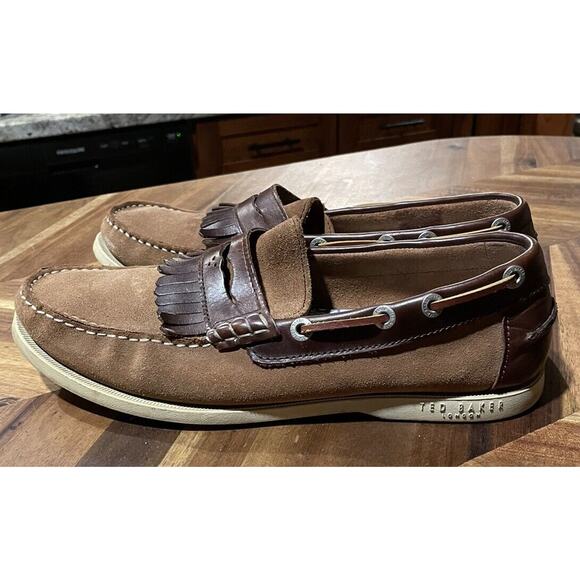 Ted Baker‎ London Shoes Leather Loafers Boat Shoe Mens Size 11